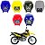 Farol Completo Com Carenagem Honda NXR 150 Bros Azul Vermelho Preto Branco Amarelo - Sportive - Imagem 1