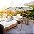 Ombrelone Central Branco Com Estrutura de Madeira 3m + Base Concreto Revestida em Madeira 25kg - Imagem 8