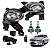 Lâmpada Ultra LED R8 Premium - JR8 + Kit Farol de Milha Grade Cromada Honda City 2009 2010 2011 - Imagem 1