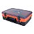 Maleta de Pesca Laranja Acessórios Compartimento Duplo DivisóriasTrava Fácil Transporte Pesca Brasil - Imagem 2