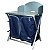 Mesa Cucina Dobrável Pescaria com Estrutura Alumínio e Tampo MDF 90x49x1,11m Azul - NTK - Imagem 3