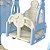 Playground Infantil Suporta 30kg Escorregador Balanço Cesta de Basquete 3X1 Azul/Cinza BW217 - Imagem 3