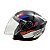 Capacete Moto Aberto Spark jet Sting Viseira Cristal Preto c/ Prata Inmetro Tamanho 60 - EBF - Imagem 3
