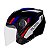 Capacete Moto Aberto Spark jet Sting Viseira Cristal Preto c/ Prata Inmetro Tamanho 60 - EBF - Imagem 2