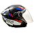 Capacete Moto Aberto Spark jet Sting Viseira Cristal Preto c/ Prata Inmetro Tamanho 58 - EBF - Imagem 6