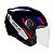 Capacete Moto Aberto Spark jet Sting Viseira Cristal Preto c/ Prata Inmetro Tamanho 56 - EBF - Imagem 1