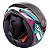 Capacete Moto Fechado Spark Dragon Viseira Cristal Preto c/ Azul Tiffany Inmetro Tamanho 58 - EBF - Imagem 4