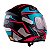 Capacete Moto Fechado Spark Spider Viseira Cristal Preto c/ Azul Tiffany Inmetro Tamanho 58 - EBF - Imagem 6
