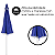 Guarda Sol Grande Azul Articulado 2,60m Resistente+Base Para GuardaSol ouOmbrellone Suporta até18kg - Imagem 8