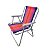 Cadeira Alta Para Praia Camping Colorida Verão 72cm Resistente E Confortável Mor  Roxo Rosa Laranja - Imagem 2