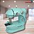 Máquina Costura Portátil Bivolt Pedal Completa Importway Cor Azul - Imagem 10