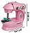 Máquina Costura Rosa Portátil Bivolt Pedal Completa Importway - Imagem 2