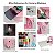 Mini Máquina Costura Rosa Portátil Com Mesa E Kit De Costura Importway - Imagem 3