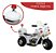 Mini Moto Elétrica Infantil Triciclo Criança Bateria Recarregável 6v Importway Bw002 Polícia Bivolt Cor Branco - Imagem 7