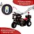 Mini Moto Elétrica Infantil Triciclo Criança Bateria Recarregável 6v Importway Bw002 Polícia Bivolt Cor Preto - Imagem 4