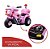 Mini Moto Elétrica Infantil Triciclo Criança Bateria Recarregável 6v Importway Bw002 Polícia Bivolt Cor Rosa - Imagem 8