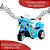 Mini Moto Elétrica Triciclo Infantil Polícia Importway Bw006 Cor Azul - Imagem 4