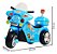 Mini Moto Elétrica Triciclo Infantil Polícia Importway Bw006 Cor Azul - Imagem 2