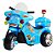 Mini Moto Elétrica Triciclo Infantil Polícia Importway Bw006 Cor Azul - Imagem 1