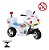 Mini Moto Elétrica Triciclo Infantil Polícia Importway Bw006 Cor Branco - Imagem 10