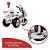 Mini Moto Elétrica Triciclo Infantil Polícia Importway Bw006 Cor Branco - Imagem 8