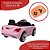 Mini Carro Elétrico Infantil Criança 6v Com Controle Remoto Importway Bw-007 Bivolt Cor Rosa - Imagem 4