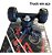 Skate Infantil Radical Iniciante Menina Menino 60 Cm Cor Grafite - Imagem 5