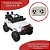 Mini Jipe Elétrico Infantil Criança Com Controle Remoto Carro Branco Bw028br - Imagem 5