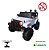 Mini Jipe Elétrico Infantil Criança Com Controle Remoto Carro Branco Bw028br - Imagem 9