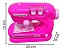 Máquina De Costura Infantil Mini Ateliê Importway Rosa - Imagem 2