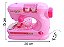Máquina De Costura Infantil Mini Ateliê Importway Rosa Claro - Imagem 2
