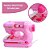 Máquina De Costura Infantil Mini Ateliê Importway Rosa Claro - Imagem 5