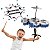 Mini Bateria Infantil Importway Com 5 Tambores Azul - Imagem 8