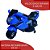Mini Moto Elétrica Infantil 6v Importway C/ Luzes E Som Azul - Imagem 3
