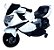 Mini Moto Elétrica Infantil 6v Importway C/ Luzes E Som Branco - Imagem 1