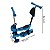 Patinete Infantil 3x1 Até 50kg Com Cesta Joaninha Importway Cor Azul - Imagem 3