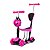 Patinete Infantil 3x1 Até 50kg Com Cesta Joaninha Importway Cor Rosa - Imagem 1