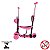 Patinete Infantil 3x1 Até 50kg Com Cesta Joaninha Importway Cor Rosa - Imagem 2