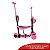 Patinete Infantil 3x1 Até 50kg Com Cesta Joaninha Importway Cor Rosa - Imagem 5