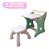 Mesa Infantil Didática 2 Em 1 Com Lousa Inmetro Magnética Cor Verde/rosa - Imagem 6