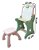 Mesa Infantil Didática 2 Em 1 Com Lousa Inmetro Magnética Cor Verde/rosa - Imagem 2