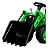 Mini Escavadeira Elétrica Infantil Importway Bw081vd Verde Bivolt 110/220v - Imagem 8