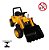 Mini Escavadeira Elétrica Infantil Importway Bw081am Amarelo Bivolt 110/220v - Imagem 9