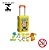 Kit Cozinha Infantil 3 Em 1 Importway Vira Mochila E Maleta Cor Amarelo - Imagem 8