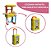 Kit Cozinha Infantil 3 Em 1 Importway Vira Mochila E Maleta Cor Amarelo - Imagem 3