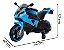 Mini Moto Motinha Infantil Elétrica Com Farol Rodas Led Cor Azul - Imagem 2