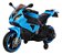 Mini Moto Motinha Infantil Elétrica Com Farol Rodas Led Cor Azul - Imagem 1