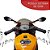 Mini Moto Elétrica Infantil Esportiva Bateria Som Laranja - Imagem 4