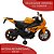 Mini Moto Elétrica Infantil Esportiva Bateria Som Laranja - Imagem 3