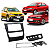 Moldura 2 Din 7 Polegadas Volkswagen Gol Saveiro Voyage 2013 até 2016 Japonês Chinês Preto - Fiamon - Imagem 1